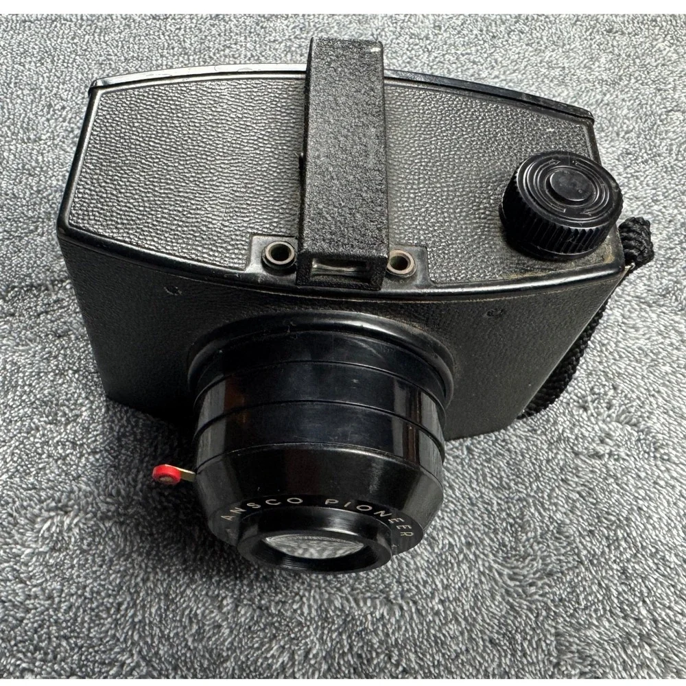Vintage Ansco‎ Pioneer Box Camera Black 616 Film Made in USA Binghamton NY